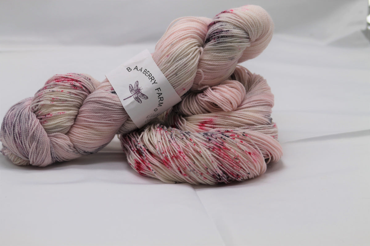 Sock/ fingering weight yarn, Black Cherry