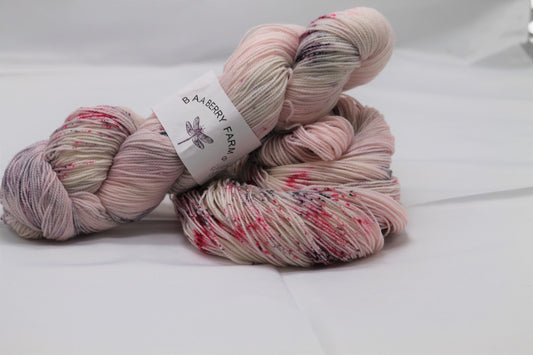 Sock/ fingering weight yarn, Black Cherry